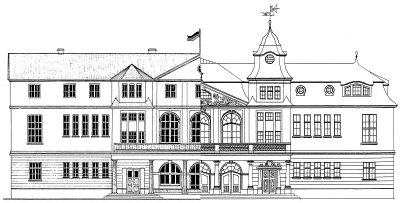 Sch&uuml;tzenhof - Montage der &auml;lteren und neueren Bauzeichnungen