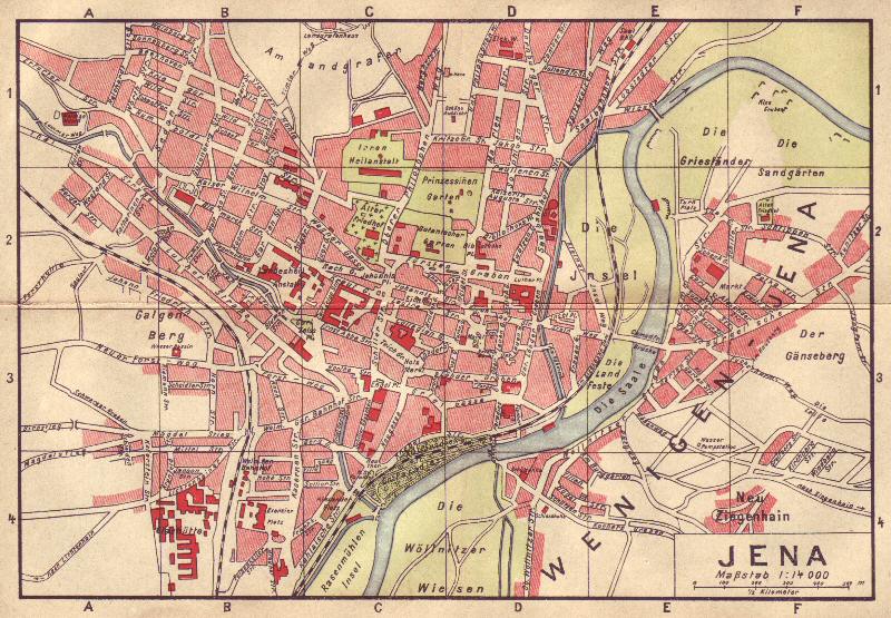 Stadtplan von 1908
