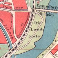 Stadtplan-Ausschnitt von Abb. 3 - Landfeste