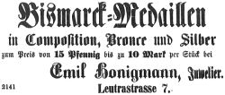 Bismarck-Medaillen